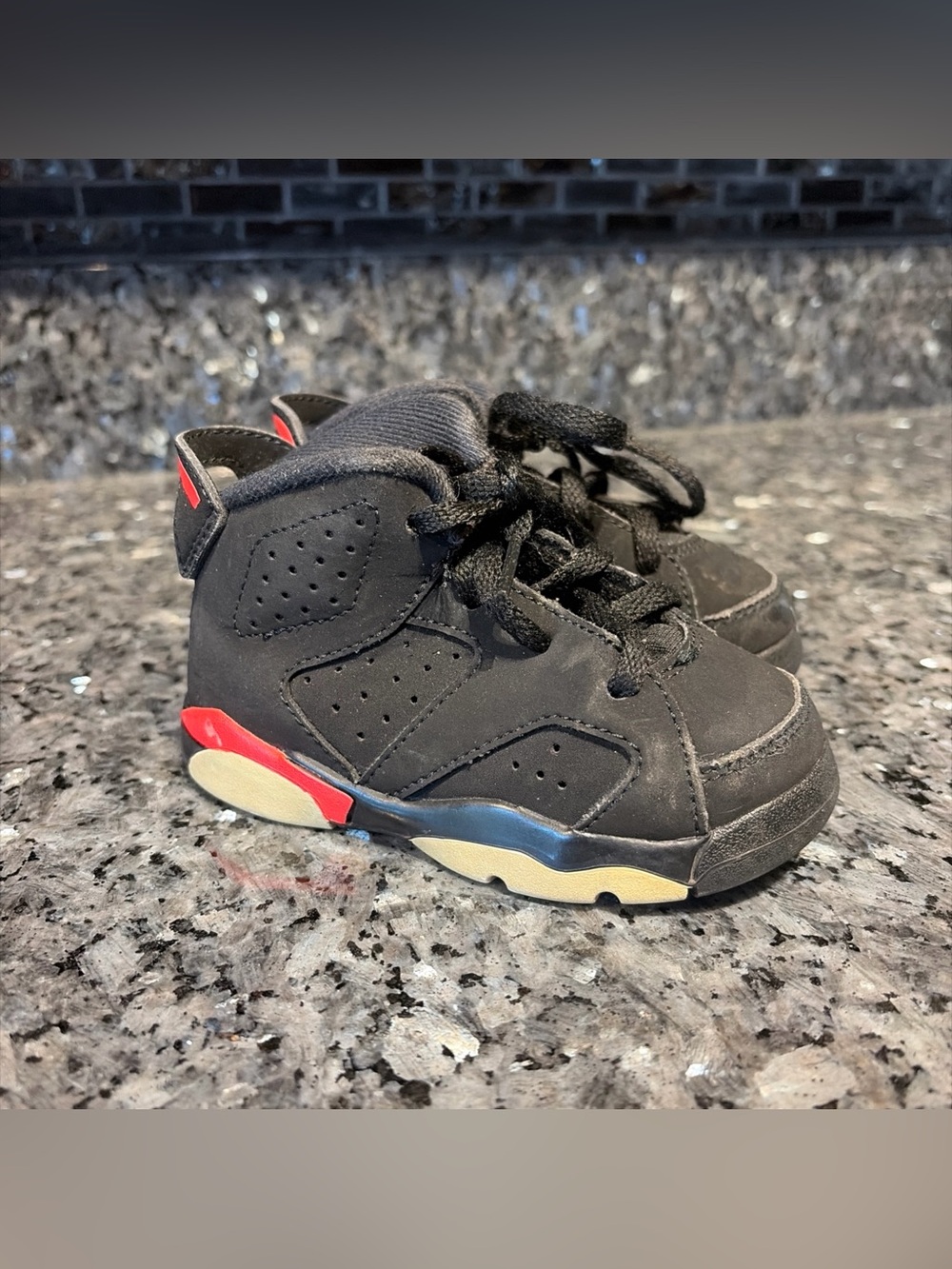 Nike Air Jordan 6 VI Retro Toddler Basketball Shoes Black Infrared 384667-060 6c